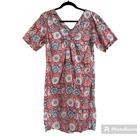 Beautiful Vintage Kerry Cassill Blockprint Dress - Picture 1 of 5